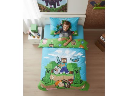 MINECRAFT MOOBS Povlečení z bavlny 100%